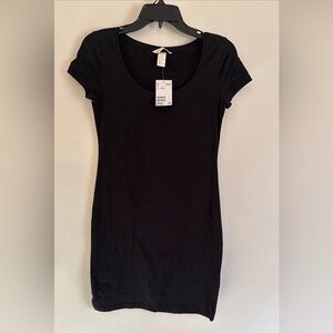 H&M Black Mini Bodycon T-Shirt Dress Women’s Size S